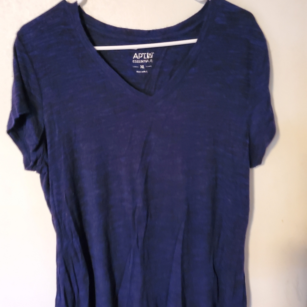 Apt 9 Top Black/Blue Size XL